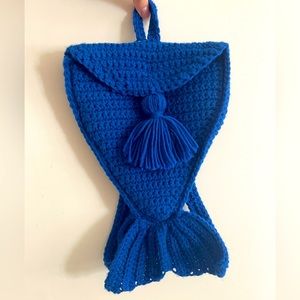 Kids crocheted mermaid backpack